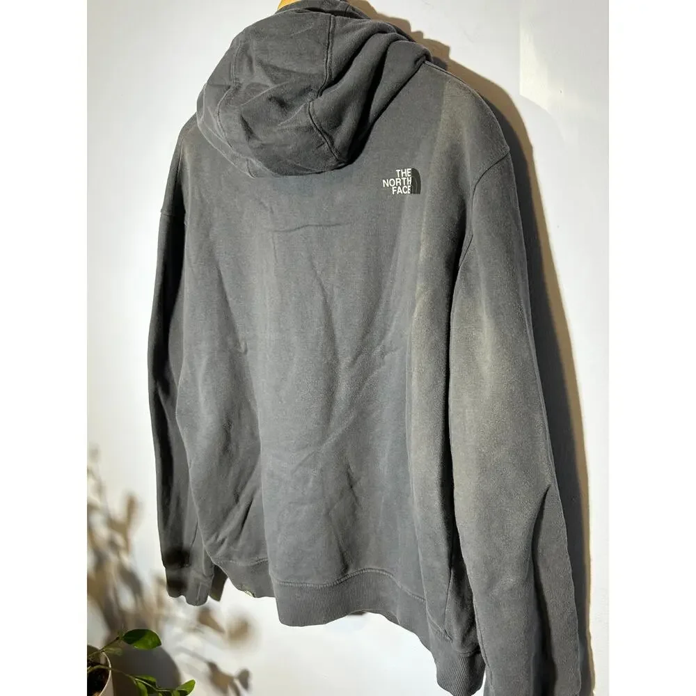 Gray The North Face Half Dome Logo Hoodie Sweatshirt | MENDED - (Men's XL)‎